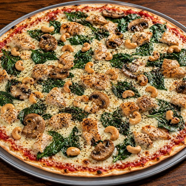 Cashew Chicken Pizza.